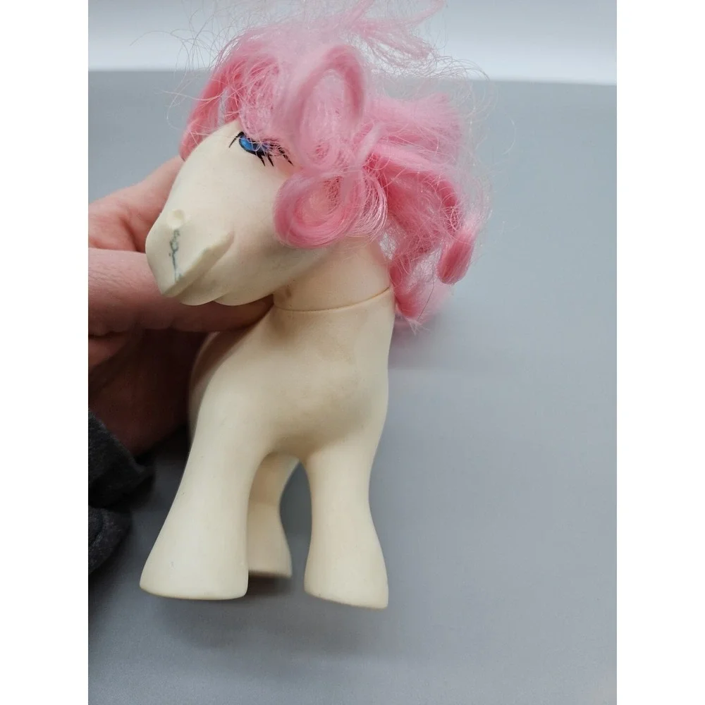 HASBRO MY LITTLE PONY Vintage 1983 EARTH PONIES SUNDANCE WHITE PINK HEARTS‎